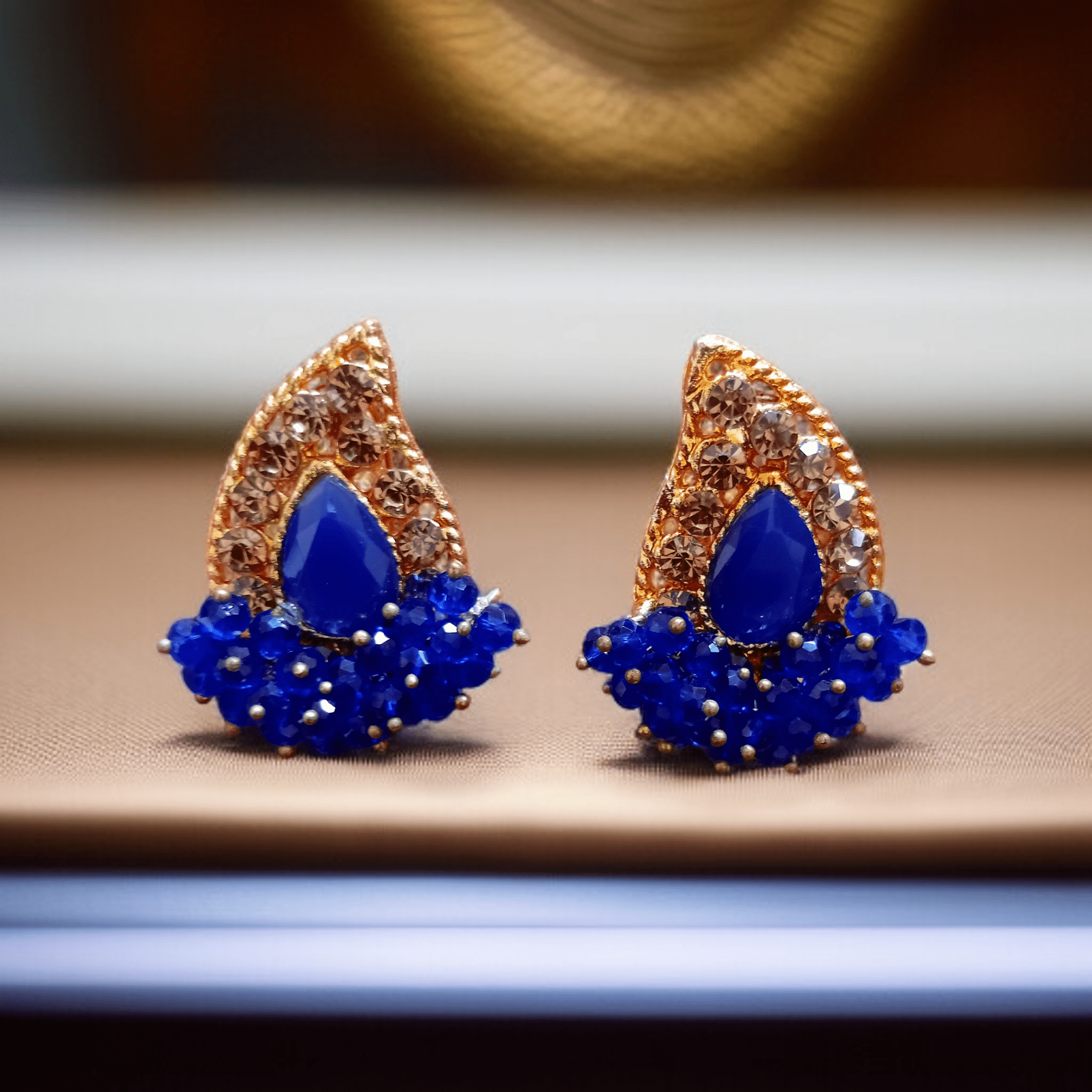 Buy Blue and light Blue colour jewellery earrings at best price in Pakistan